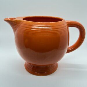 Vintage Fiesta Ware RED (orange) - Lip Pitcher 1936 - 1946 - 64oz